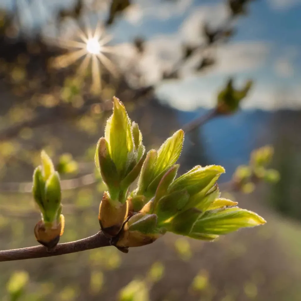 Bourgeons au printemps