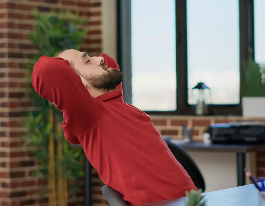 Pause détente au bureau